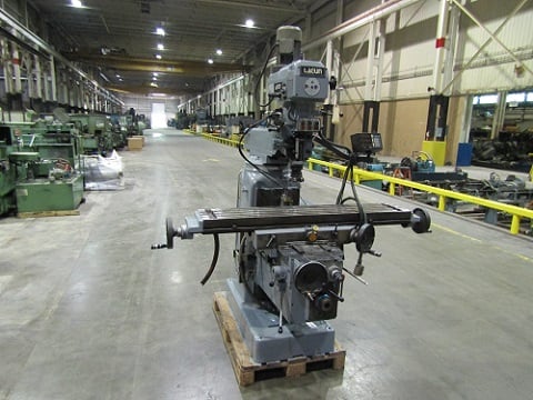 Lagun #FTV-4L, vertical mill, 11" x58" table, 1200 lb., #40 taper, powered knee, digital read out, new, 2003 - Image 3