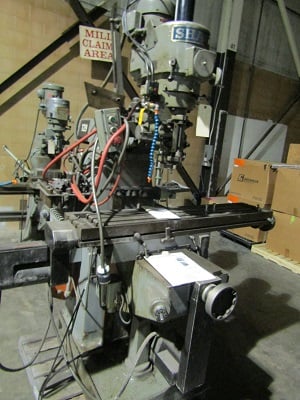 Sharp, vertical mill with Proto Trak MX2 controller, 10" x51" table - Image 6