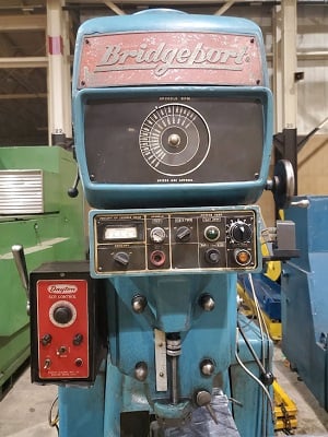 Bridgeport #Series-II, milling machine, 11" x58" table, 1.3 HP varidrive, digital read out XY, power table - Image 7