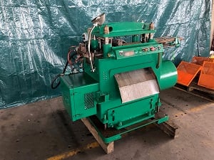 18 Ton, Tishken CO-6-24-18, Cut Off Press, between post 10" x 20" Air Clutch, 5 hp - Image 3