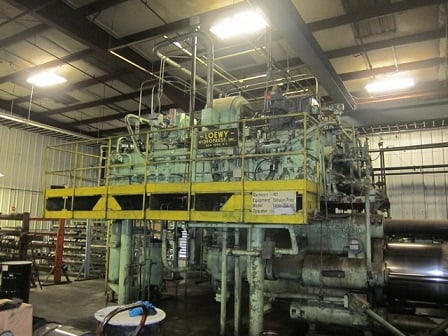 1700 Ton, Loewy, Copper Rod/tube Extrusion Press w/ Internal Piercer, Oil Hydraulic 4-tie rods, 52" stroke - Image 5