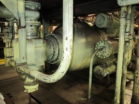 1700 Ton, Loewy, Copper Rod/tube Extrusion Press w/ Internal Piercer, Oil Hydraulic 4-tie rods, 52" stroke - Image 8