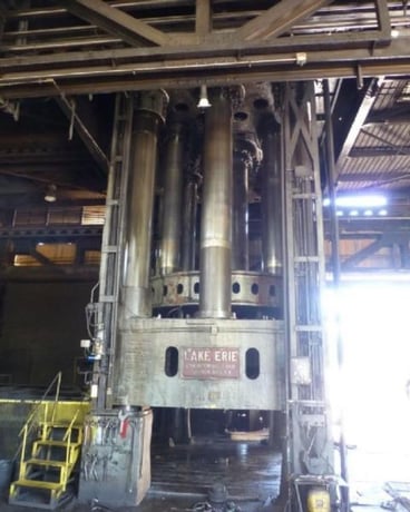 4000 Ton, Lake Erie, Double Action Hydraulic Press, 168" die space, 180" ram stroke, 48" ejector stroke - Image 2