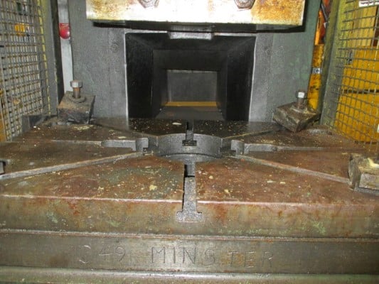 60 Ton, Minster #70-4, Gap Frame Single Crank Press, 7" stroke, 15-1/2" shut height, 31-1/2" x 21" bed, 90 SPM - Image 6
