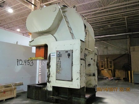 200 Ton, Usi-clearing #OBS-200-72-42, Gap Frame Press, 20" stroke, 72" x 42" bed, 6" adjustment, 25 SPM - Image 2