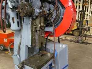 10 Ton, Bliss #18, Open Back Inclinable Double Action Press, 3-3/8" throat, 14-1/2" x 8-3/4" bed, 6-1/4" x - Image 2