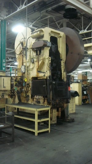 190 Ton, Bliss #30 OBI Press, 8" stroke, 8" shut height - Image 1