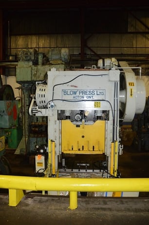 105 Ton, Blow #SD-10-42, Straight Side Press, 2 /14" stroke, 13" shut height, 124" x 42" bed, 4" adjustment - Image 2