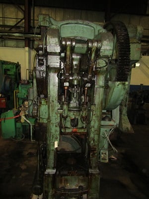 120/80 Ton, Bliss #3-1/2C, single crank double action toggle press, 20"/11.5" plunger/blank stroke, 26"/24" - Image 1