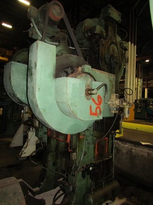 120/80 Ton, Bliss #3-1/2C, single crank double action toggle press, 20"/11.5" plunger/blank stroke, 26"/24" - Image 3