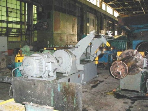 20000 lb. Paxson Machine Co., Recoiler, 20-1/2" mandrel outside dimension, 48" coil width, hydraulic - Image 3