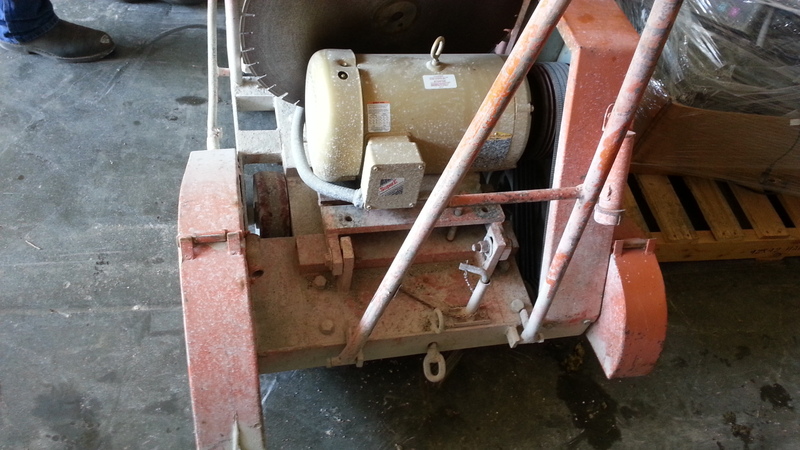 Target #702112968-1, concrete saw, 20" blade, 24" blade, 10 HP, 208/230/460 V. - Image 8