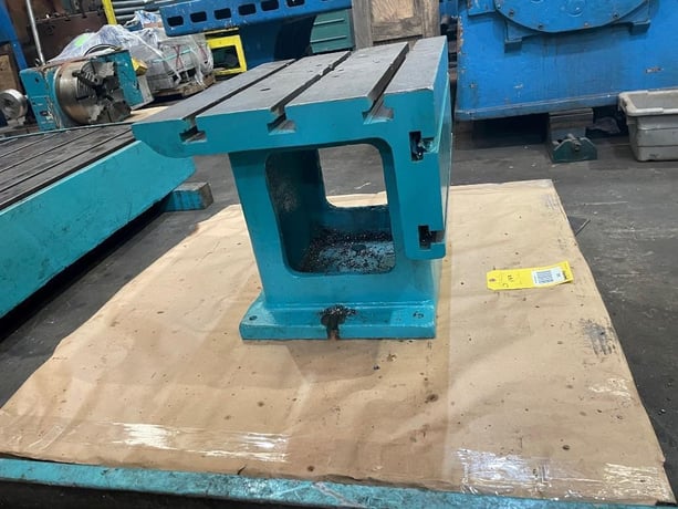 Box table for radial arm drill, 23 -3/4" x 17 -3/4" x 17 -3/4", 2 sided, T-slotted - Image 1