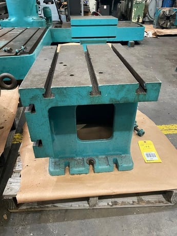 Box table for radial arm drill, 24 x 18 x 18, 2 sided, T-slotted - Image 1