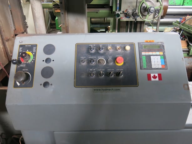 26" x 42" Hyd-Mech #H-26/42, 2-post horizontal band saw, 29" rounds - Image 3