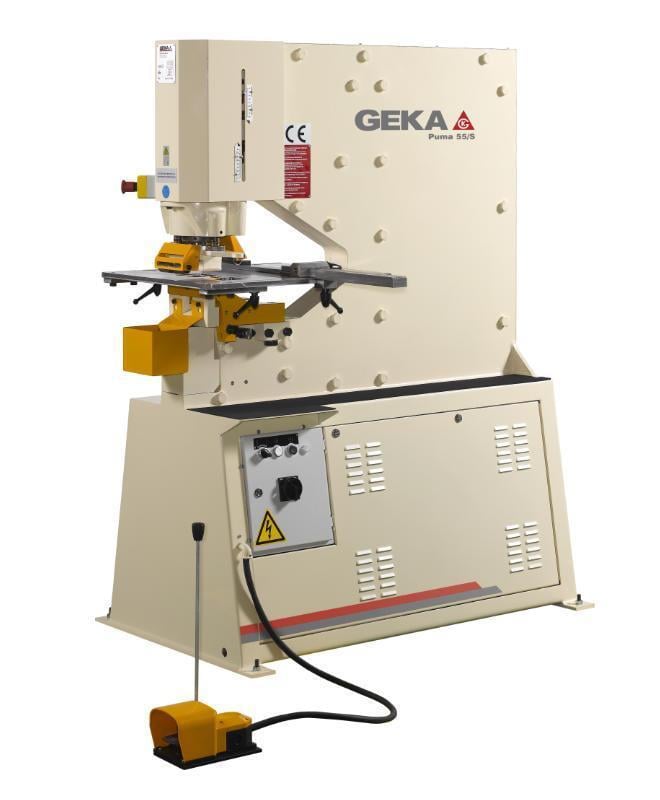 Geka #Puma-55, hydraulic punching ironworker, 60 ton, 29-1/2" throat, new - Image 1