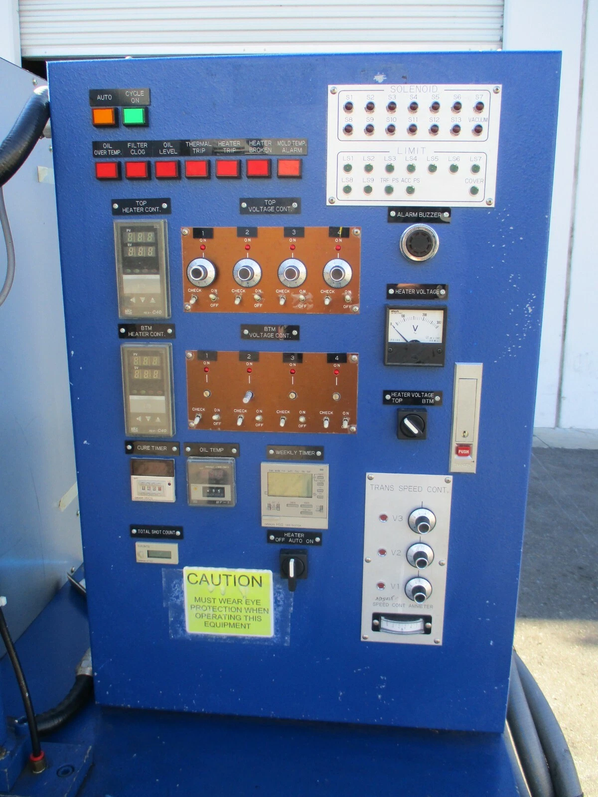 60 Ton, Yamada #8000-DSE, hydraulic 4-post heated platten transfer press - Image 6