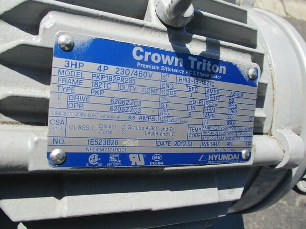 38 GPM Continental #35V-38-A, hydraulic pumping unit, 3 HP - Image 6