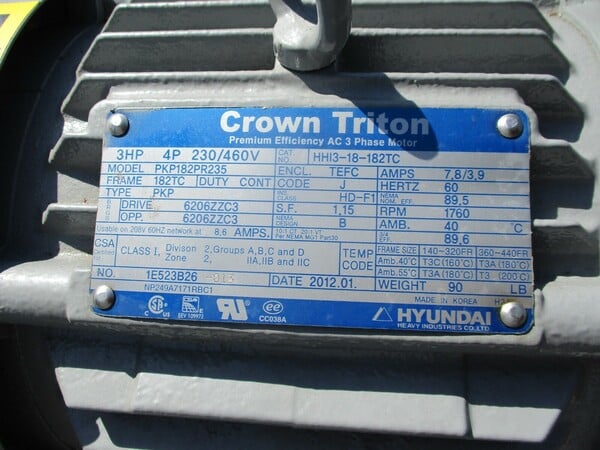 38 GPM Continental #35V-38-A, hydraulic pumping unit, 3 HP - Image 10