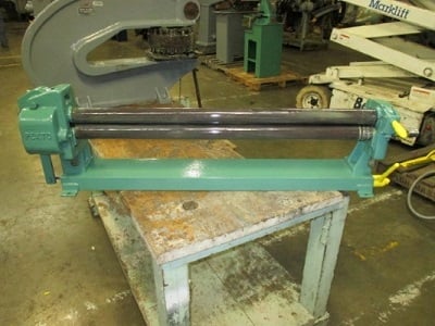 3' x 16 gauge 3 Roll Initial Pinch Roll on Stand, 36" width - Image 2
