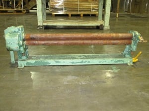 3' x 16 gauge 3 Roll Initial Pinch Roll on Stand, 36" width - Image 4