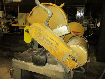 14" Kalamazoo #K12-14SS, Abrasive Chop Saw, 2.5" Round, 3" Pipe, Saw on stand, One Blade on Saw, ON/OFF - Image 6