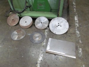 14" Dake #COBRA-350AX, Saw, 3400 RPM, 7" vise opening, 6-1/4" feeder vise opening, 23" feeder length, 8 blades - Image 5