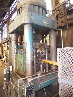 AMD #1000-3030, Hydraulic Billet Shear, 1000 Ton, descrambler, feed table, back gauge, hydraulic unit - Image 2