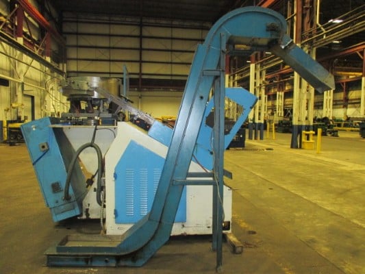 5/16" Saspi #RV-8, thread rolling machine, 30" vibra feed bowl, 8' conveyor - Image 7