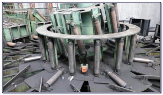 8.5" x 0.4" (219mm x 10mm) Voest Alpine, Rafted Cage Forming Tube Mill, 150mm shaft, 80 MPM, upgraded 2008 - Image 5