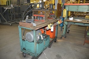 .25" Wire Trimmer and Bender, 3 hydraulic Head, 8' table length, hydraulic Pump and motor - Image 3