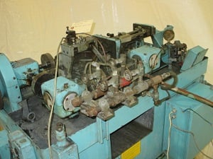 U.S. Baird #00, Four Slide Machine, 1/32" wire diameter, 7/16" ribbon, 4-1/4" feed, split cams, double gib - Image 5