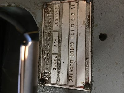 U.S. Baird #11, Multi Slide Machine, 1/32" Thk x 3/4" width, 3" feed - Image 5