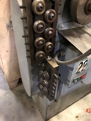 Straus-Artys #SAC-1, Ring Coiler, .250" wire, 40" ring, 70 FPM, 140 w/ de-winder, Feed Gears, 2 Plane - Image 1