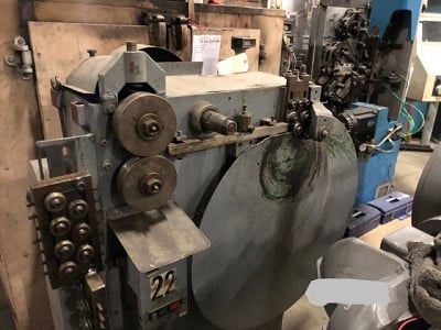 Straus-Artys #SAC-1, Ring Coiler, .250" wire, 40" ring, 70 FPM, 140 w/ de-winder, Feed Gears, 2 Plane - Image 2