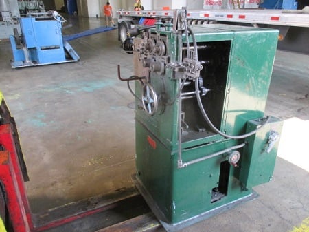 Sleeper & Hartley, Spring Coiler with Power Reel and Tooling, Series 721, .080" wire, 145" feed, 1-1/2" ID - Image 1