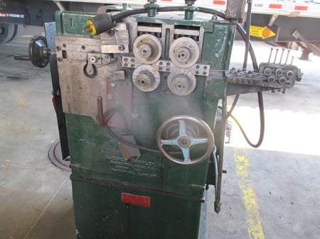 Sleeper & Hartley, Spring Coiler with Power Reel and Tooling, Series 721, .080" wire, 145" feed, 1-1/2" ID - Image 2
