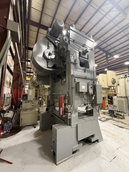 300 Ton, Bliss #SC2-300-60-48, straight side double crank press, 10" stroke, 27" Shut Height, 60" x40", 50 - Image 8