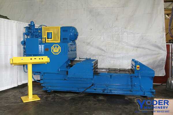 100 Ton, Williams #0100, hydraulic bulldozer, 22" stroke, 30 HP, pressure gauge, #64124 - Image 1