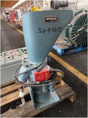 2" x 4" Kayeness, table top granulator, 1 HP, tray feed hopper, serial 9500-1 - Image 3