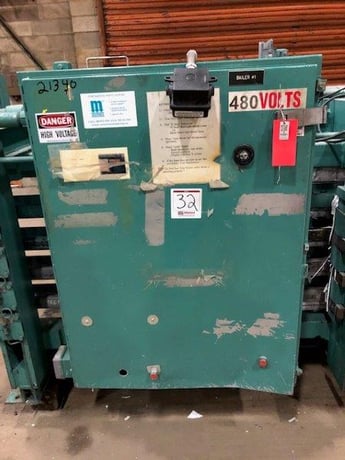 Maren #203-103S, horizontal hydraulic automatic baler, automatic wire tying, 50 HP, 1999 - Image 2