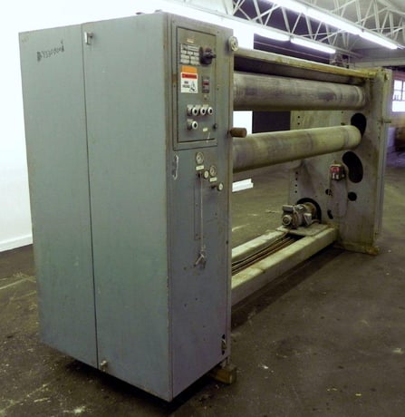 Battenfeld Gloucester, pull roll assembly, (2) 108" face x 10" dia rubber rolls, 1995 - Image 2