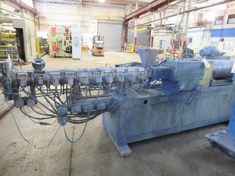 1.6" Werner & Pfleiderer #ZSK40, co-rotating twin screw extruder, 46:1 L/D, 50 HP, 1990 - Image 1