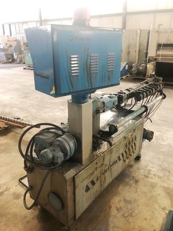 Leistritz, counter rotating twin screw extruder, 30mm, 42:1 L/D, elec.heated, air cooled, 1987 - Image 5