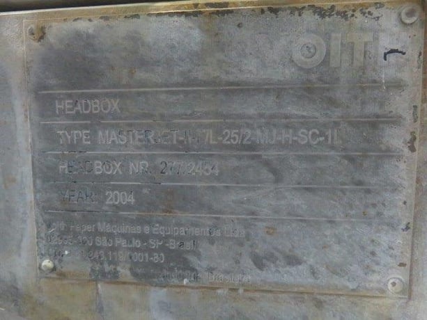 Voith Master #Jet-11-F/L, 73" headbox stainless steel design, 2004 - Image 4