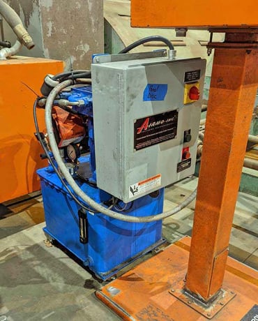 .187" Komo, tube straightener & cut-off machine, entry powered feed rolls, 1998 - Image 7
