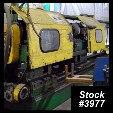 3" Haven #912, double end facer, 6"-60" length, .120" thick, 80 psi 4 pneumatic bar - Image 1