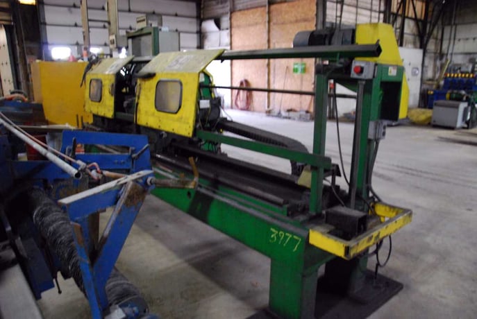 3" Haven #912, double end facer, 6"-60" length, .120" thick, 80 psi 4 pneumatic bar - Image 2