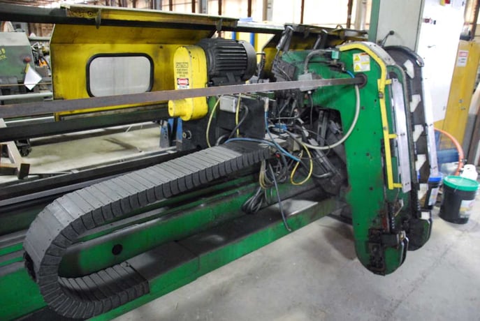 3" Haven #912, double end facer, 6"-60" length, .120" thick, 80 psi 4 pneumatic bar - Image 4