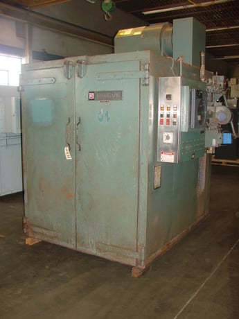 48" width x 72" H x 48" L Grieve, Stainless interior, horiz-air, gas fired, powered exhaust Class A, cart - Image 1